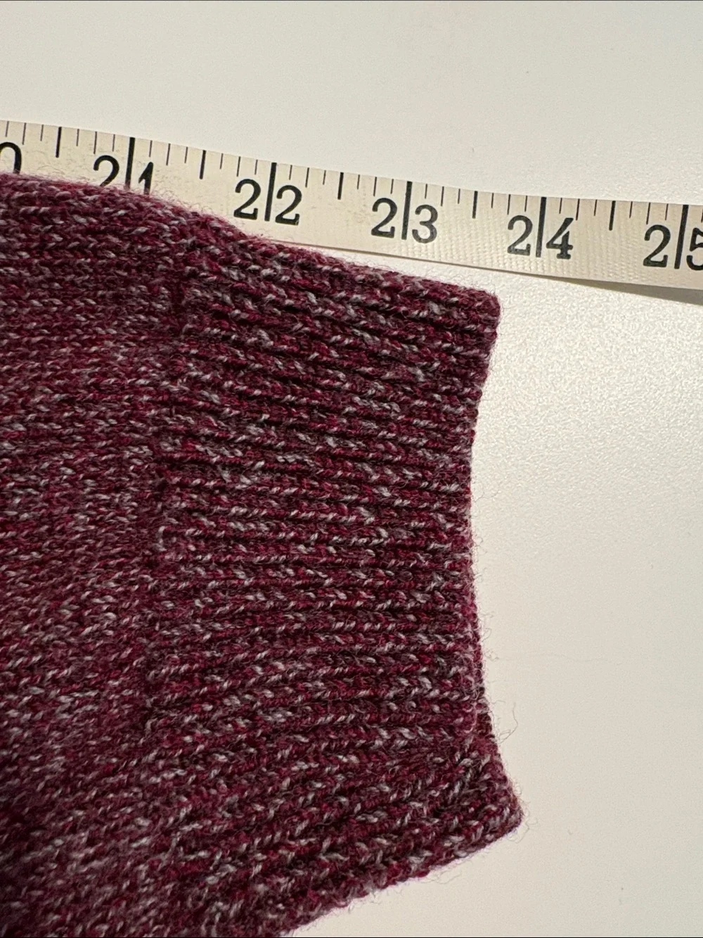 Vintage J. Crew Men’s Marled Wine Crewneck Sweater merino wool size XL red 90’s